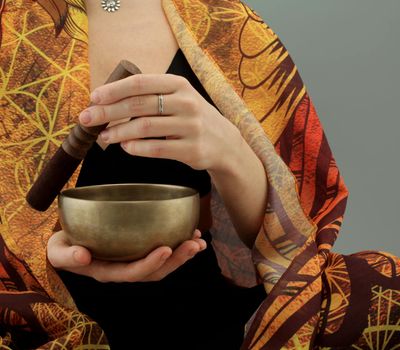 Close-up of a person's hands in a focused, stable position.